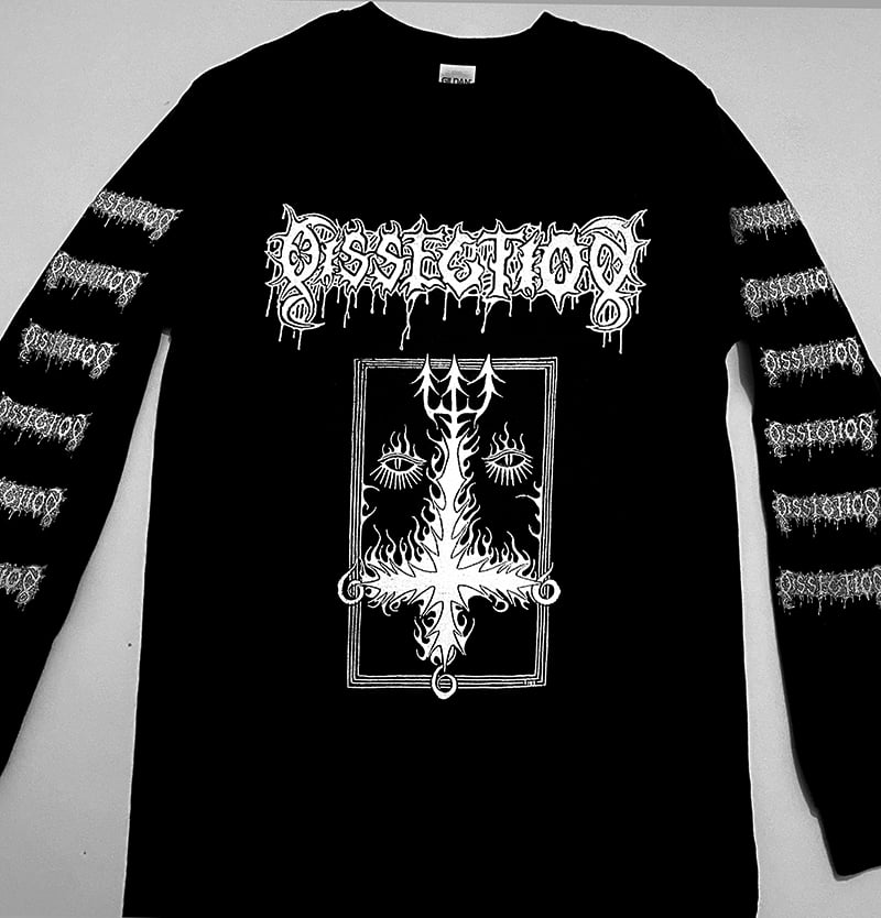Dissection - Long Sleeve T-shirt with Sleeve Prints | Necroharmonic